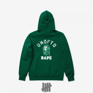 Undefeated Undftd BAPE X UNDEFEATED PULLOVER HOODIE Fleeces Grün | MLSGD-0416