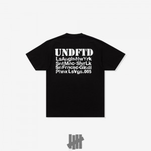 Undefeated Undftd UNDEFEATED BARRACKS S/S TEE Tees Schwarz | FNXBT-2537