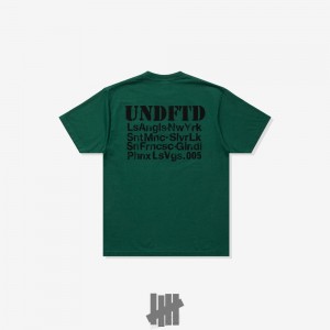 Undefeated Undftd UNDEFEATED BARRACKS S/S TEE Tees Grün | GIOJD-4257