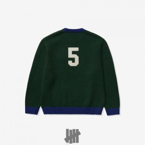 Undefeated Undftd UNDEFEATED FELT ICON SWEATER Knit Tops Schwarz | UGLFN-3562