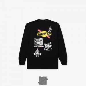 Undefeated Undftd UNDEFEATED FIELD DAY L/S TEE Tees Schwarz | NWXUQ-8374