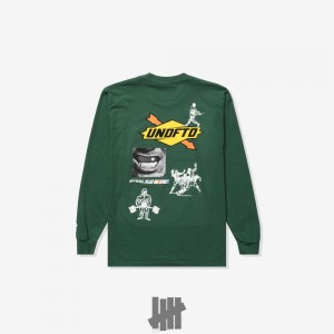 Undefeated Undftd UNDEFEATED FIELD DAY L/S TEE Tees Grün | OSEMP-4078