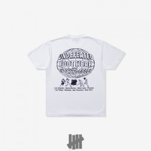 Undefeated Undftd UNDEFEATED GLOBAL SHOP S/S TEE Tees Weiß | OEFRT-8051