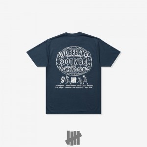 Undefeated Undftd UNDEFEATED GLOBAL SHOP S/S TEE Tees OCEAN | XFGPD-2038