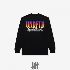 Undefeated Undftd UNDEFEATED GRADIENT L/S TEE Tees Schwarz | TASRM-4786