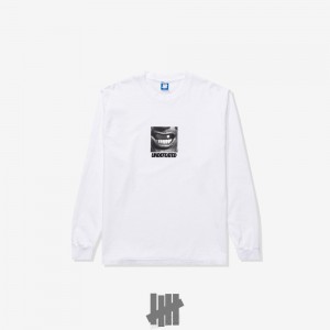 Undefeated Undftd UNDEFEATED GRIT L/S TEE Tees Weiß | YEIMS-8473