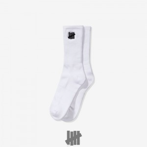 Undefeated Undftd UNDEFEATED ICON CREW SOCK Socken Weiß | FQCOV-5620