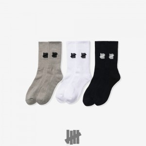 Undefeated Undftd UNDEFEATED ICON CREW SOCK, 3-PACK Socken MULTI | CVDMJ-7582