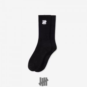 Undefeated Undftd UNDEFEATED ICON CREW SOCK Socken Schwarz | CHUSE-0718