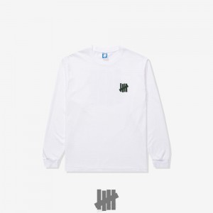 Undefeated Undftd UNDEFEATED ICON L/S TEE Tees Weiß | RIVYM-1042