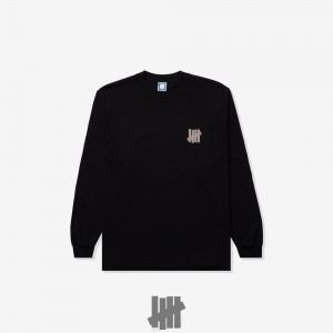 Undefeated Undftd UNDEFEATED ICON L/S TEE Tees Schwarz | IQNTK-7146