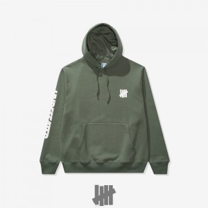 Undefeated Undftd UNDEFEATED ICON PULLOVER HOOD Fleeces Dunkel | XEISJ-6410