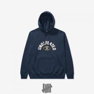 Undefeated Undftd UNDEFEATED LA PULLOVER HOOD Fleeces Blau | ZCMUW-3046