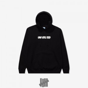 Undefeated Undftd UNDEFEATED LOGO HOODIE Fleeces Schwarz | SZWKR-6987