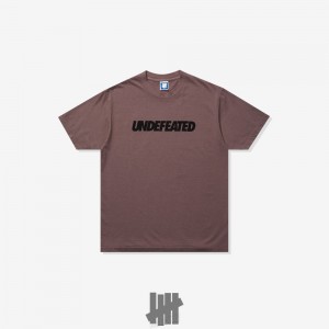 Undefeated Undftd UNDEFEATED LOGO S/S TEE Tees MAUVE | MEAZH-1902