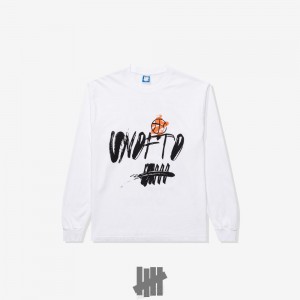 Undefeated Undftd UNDEFEATED LOVE & SPORTS L/S TEE Tees Weiß | PMSKL-3796