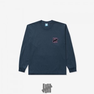 Undefeated Undftd UNDEFEATED NIGHT SHIFT L/S TEE Tees OCEAN | WHFSC-4581