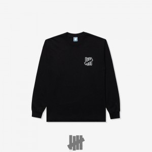 Undefeated Undftd UNDEFEATED NIGHT SHIFT L/S TEE Tees Schwarz | WYXTI-7895