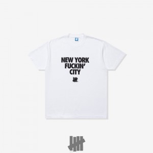 Undefeated Undftd UNDEFEATED NYFC S/S TEE Tees Weiß | FQAEW-7643