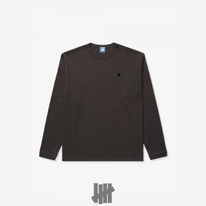 Undefeated Undftd UNDEFEATED PREMIUM L/S TEE Knit Tops Schwarz | TLNPV-6291