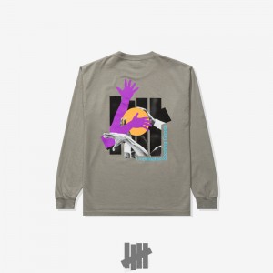 Undefeated Undftd UNDEFEATED SHOOTERS L/S TEE Tees Grau | EWIUC-3805