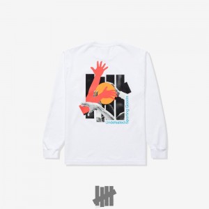 Undefeated Undftd UNDEFEATED SHOOTERS L/S TEE Tees Weiß | ZVPLU-7095