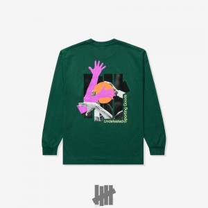 Undefeated Undftd UNDEFEATED SHOOTERS L/S TEE Tees Grün | KHGEN-5901