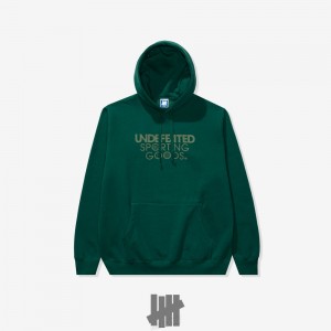 Undefeated Undftd UNDEFEATED SPORTING GOODS PULLOVER HOOD Fleeces Grün | IUPTE-5271