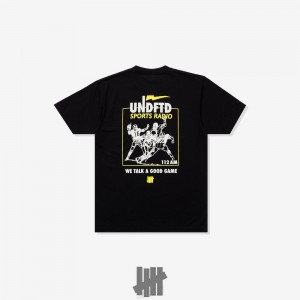 Undefeated Undftd UNDEFEATED SPORTS RADIO S/S TEE Tees Schwarz | PEWLS-6149