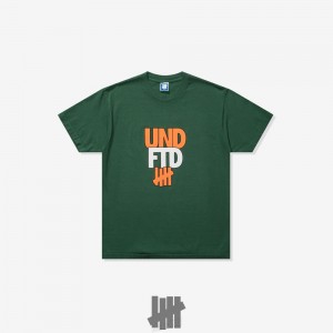 Undefeated Undftd UNDEFEATED STACK S/S TEE Tees Grün | USPLN-5367