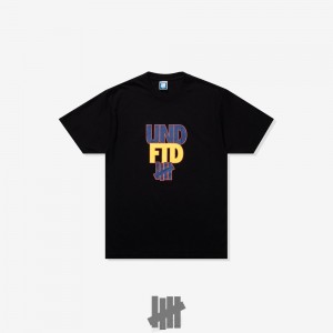 Undefeated Undftd UNDEFEATED STACK S/S TEE Tees Schwarz | KDHUF-1603