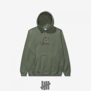 Undefeated Undftd UNDEFEATED TIGER CAMO ICON PULLOVER HOOD Fleeces Dunkel | OULRY-9843