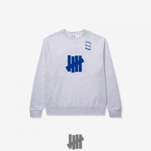 Undefeated Undftd UNDEFEATED X BCFC TEAM CREWNECK Fleeces Grau | CTPXB-6501