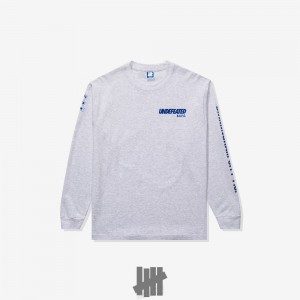 Undefeated Undftd UNDEFEATED X BCFC TEAM L/S TEE Tees Grau | UFBQX-1352