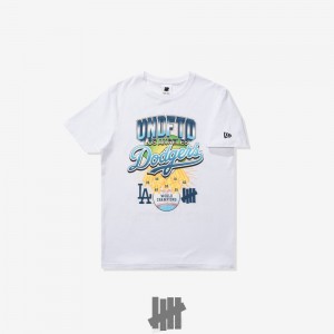 Undefeated Undftd UNDEFEATED X LA DODGERS NEW ERA CHAMPIONS TEE Tees Weiß | DHIOS-6759