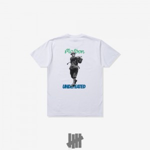 Undefeated Undftd UNDEFEATED X MALBON CHIP SHOT S/S TEE Tees Weiß | LSHCZ-2650