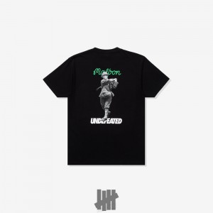 Undefeated Undftd UNDEFEATED X MALBON CHIP SHOT S/S TEE Tees Schwarz | AMVUD-7836