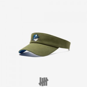 Undefeated Undftd UNDEFEATED X MALBON GOLF VISOR Kopfbedeckung Olivgrün | CFHMG-7403