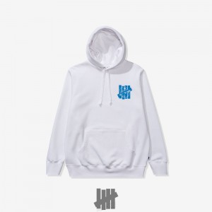 Undefeated Undftd UNDEFEATED X MALBON LOGO LOCKUP PULLOVER HOODIE Fleeces Weiß | FROCM-3852