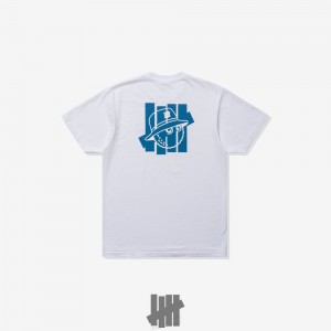 Undefeated Undftd UNDEFEATED X MALBON LOGO LOCKUP S/S TEE Tees Weiß | XZACE-8039