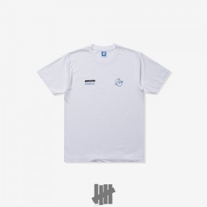 Undefeated Undftd UNDEFEATED X MALBON LOGO S/S TEE Tees Weiß | BOPEI-2463