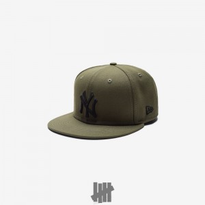 Undefeated Undftd UNDEFEATED X NEW ERA NY YANKEES 59FIFTY FITTED Kopfbedeckung Olivgrün | ZWGNL-2781