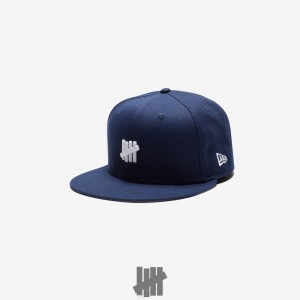 Undefeated Undftd UNDEFEATED X NE CHAINSTITCH FITTED Kopfbedeckung Blau | LTCWV-1594