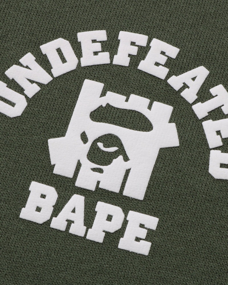 Undefeated Undftd BAPE X UNDEFEATED COLOR CAMO RELAXED ZIP HOODIE Fleeces Grün | YVPBH-7381