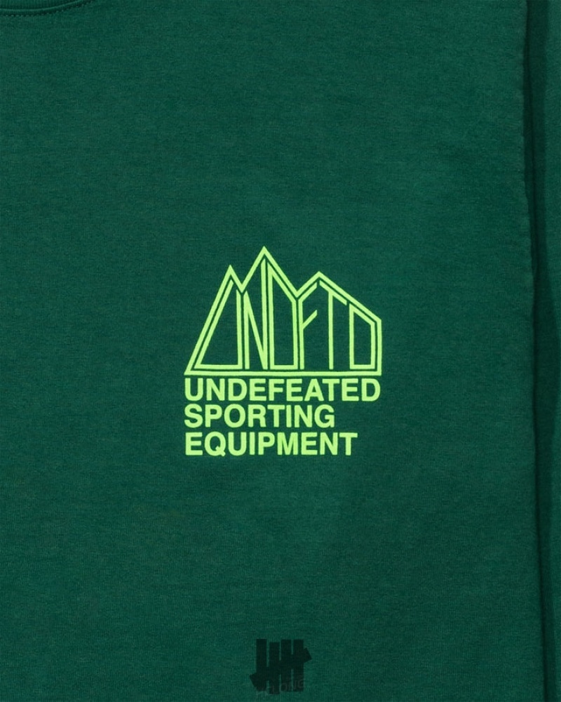 Undefeated Undftd UNDEFEATED ALPINE L/S TEE Tees Grün | IFKUP-5164