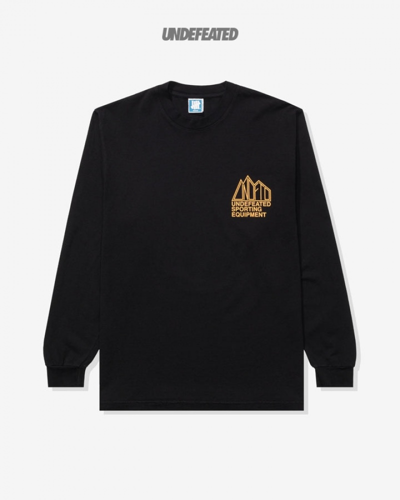 Undefeated Undftd UNDEFEATED ALPINE L/S TEE Tees Schwarz | OBWIY-7684