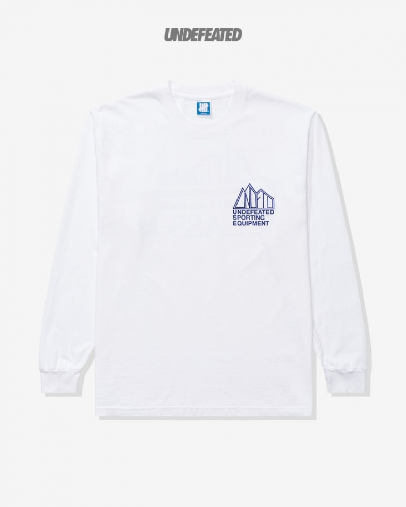 Undefeated Undftd UNDEFEATED ALPINE L/S TEE Tees Weiß | KEBPO-0963