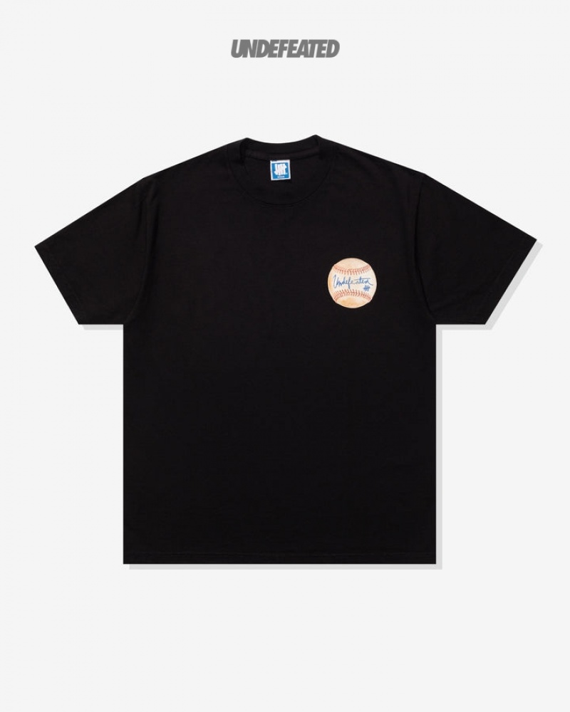 Undefeated Undftd UNDEFEATED BASEBALL SCRIPT S/S TEE Tees Schwarz | DLKCJ-7154