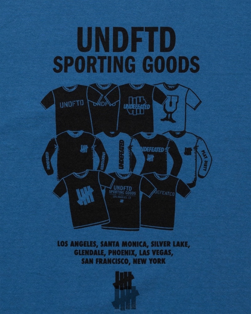 Undefeated Undftd UNDEFEATED CATALOG S/S TEE Tees Blau | SGTMX-3726