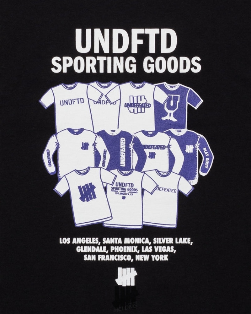 Undefeated Undftd UNDEFEATED CATALOG S/S TEE Tees Schwarz | PIQZE-0253